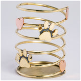 Paws & Hearts Mixed Metal Wire Pencil Cup - Aaria Tees Aaria Tees