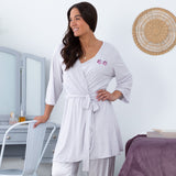 Paw Print Jersey Knit Robe - Aaria Tees Aaria Tees