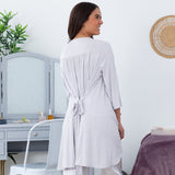 Paw Print Jersey Knit Robe - Aaria Tees Aaria Tees