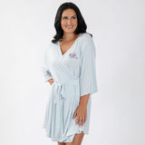 Floral Butterflies Jersey Knit Robe - Aaria Tees Aaria Tees