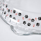 Paws Delight Glass Pie Plate - Aaria Tees Aaria Tees