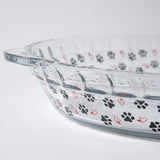 Paws Delight Glass Pie Plate - Aaria Tees Aaria Tees