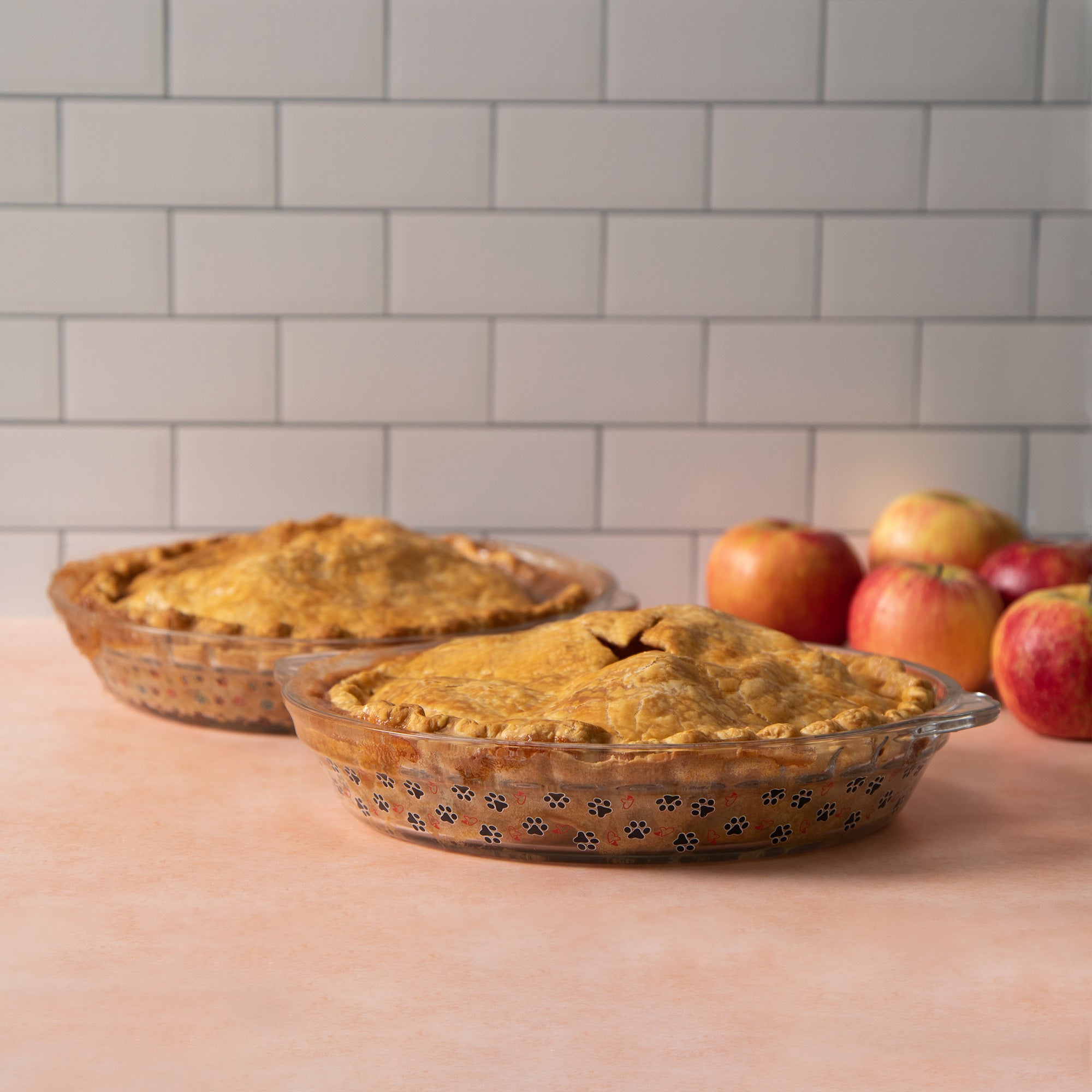 Paws Delight Glass Pie Plate - Aaria Tees Aaria Tees