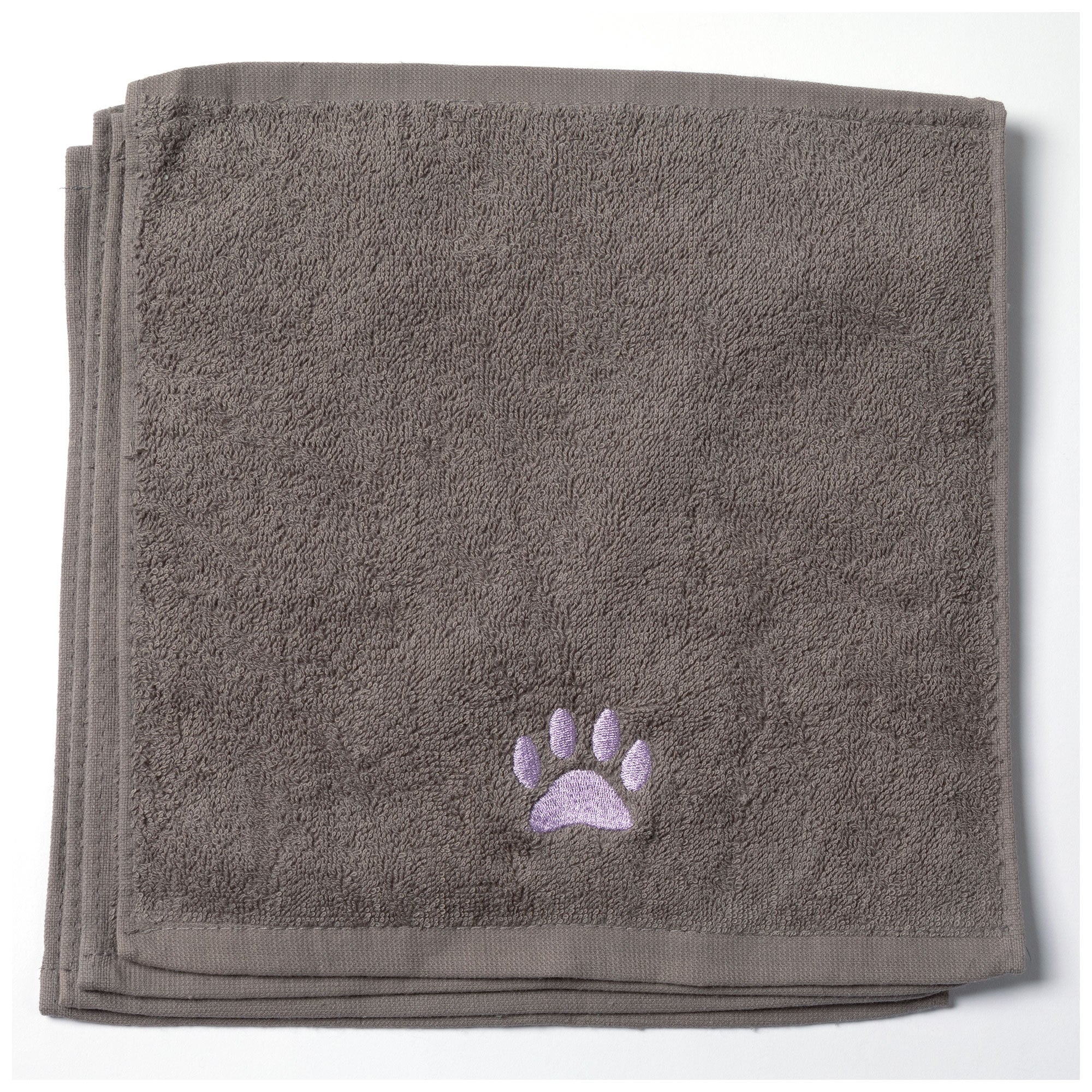 Embroidered Paw Wash Cloth - Set of 4 - Aaria Tees Aaria Tees