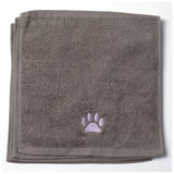 Embroidered Paw Wash Cloth - Set of 4 - Aaria Tees Aaria Tees