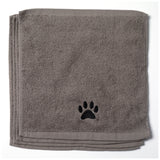 Embroidered Paw Wash Cloth - Set of 4 - Aaria Tees Aaria Tees