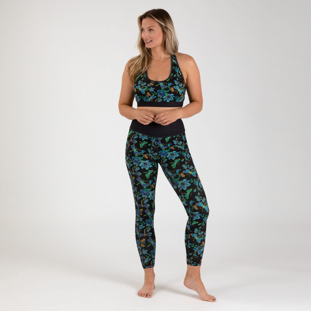 Racerback Sports Bra & Legging Set - Aaria Tees