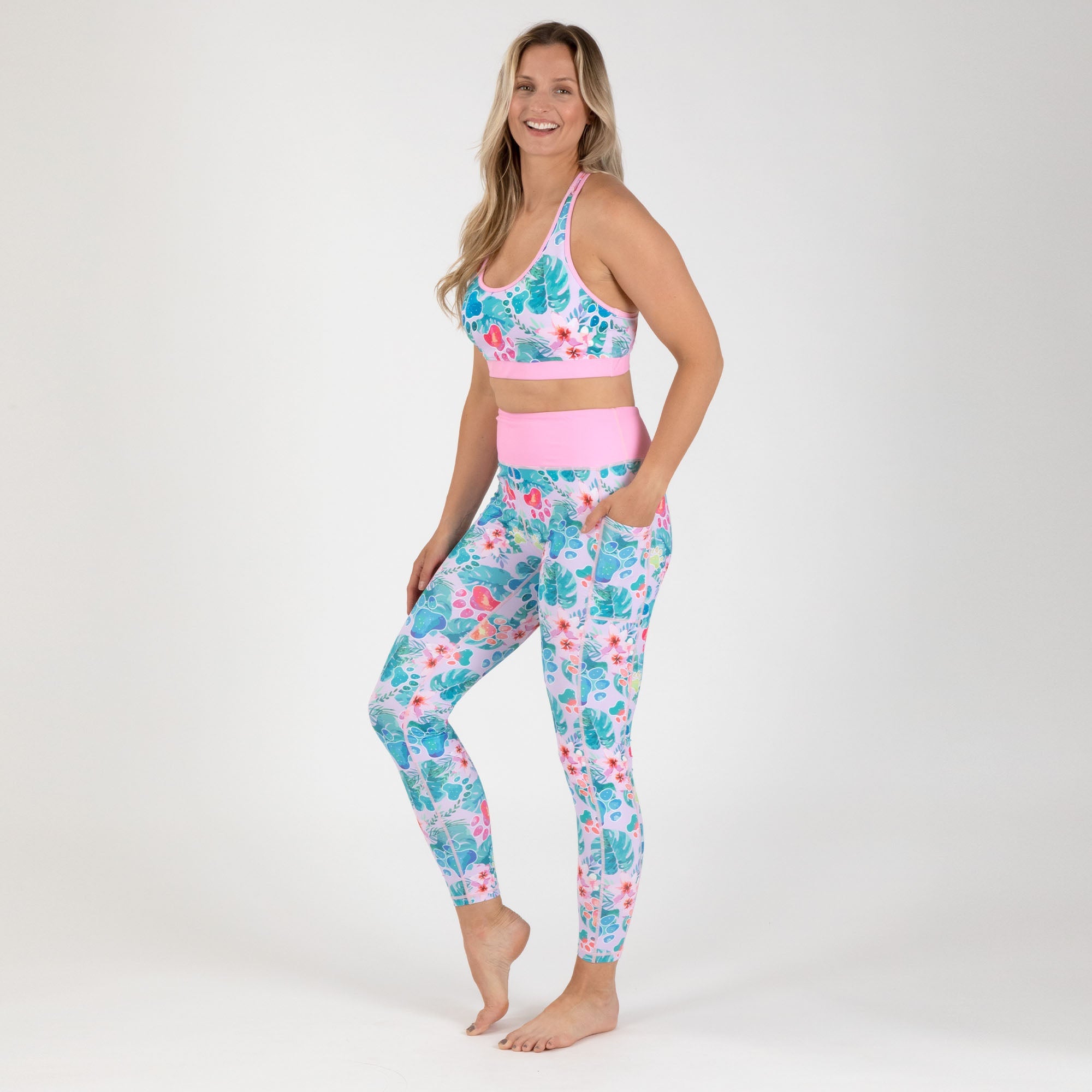 Racerback Sports Bra & Legging Set - Aaria Tees Aaria Tees