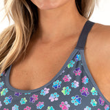 Wide Strap Adjustable Sports Bra - Aaria Tees Aaria Tees