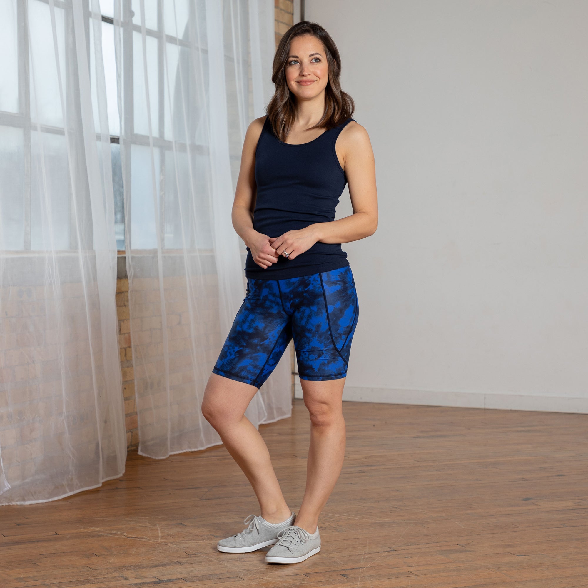 Into the Wild High Waisted Bike Shorts - Aaria Tees Aaria Tees