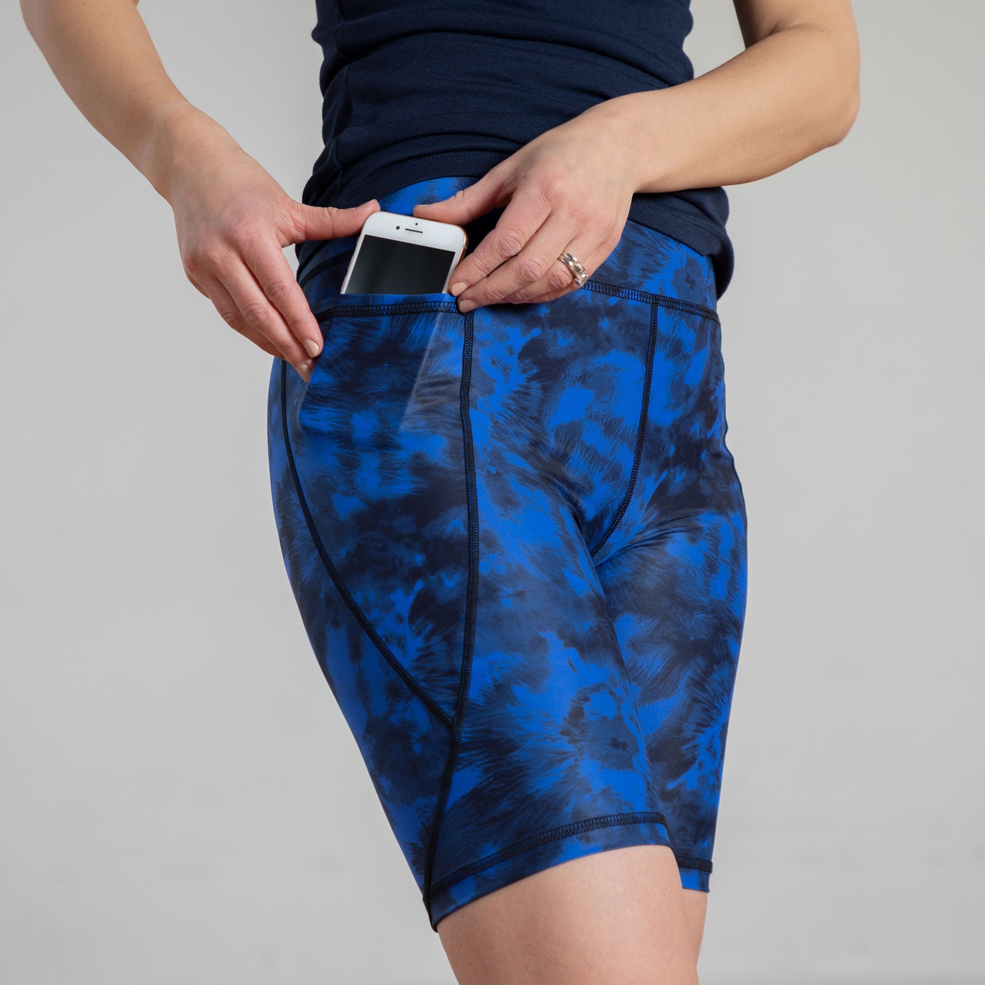 Into the Wild High Waisted Bike Shorts - Aaria Tees Aaria Tees