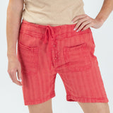 Eyelet Embroidered Relaxed Shorts - Aaria Tees Aaria Tees