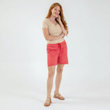 Eyelet Embroidered Relaxed Shorts - Aaria Tees Aaria Tees