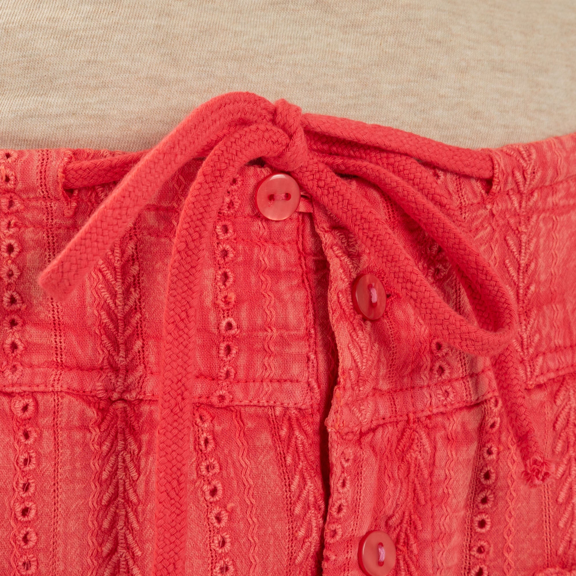 Eyelet Embroidered Relaxed Shorts - Aaria Tees Aaria Tees