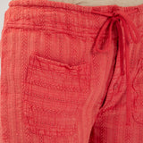 Eyelet Embroidered Relaxed Shorts - Aaria Tees Aaria Tees
