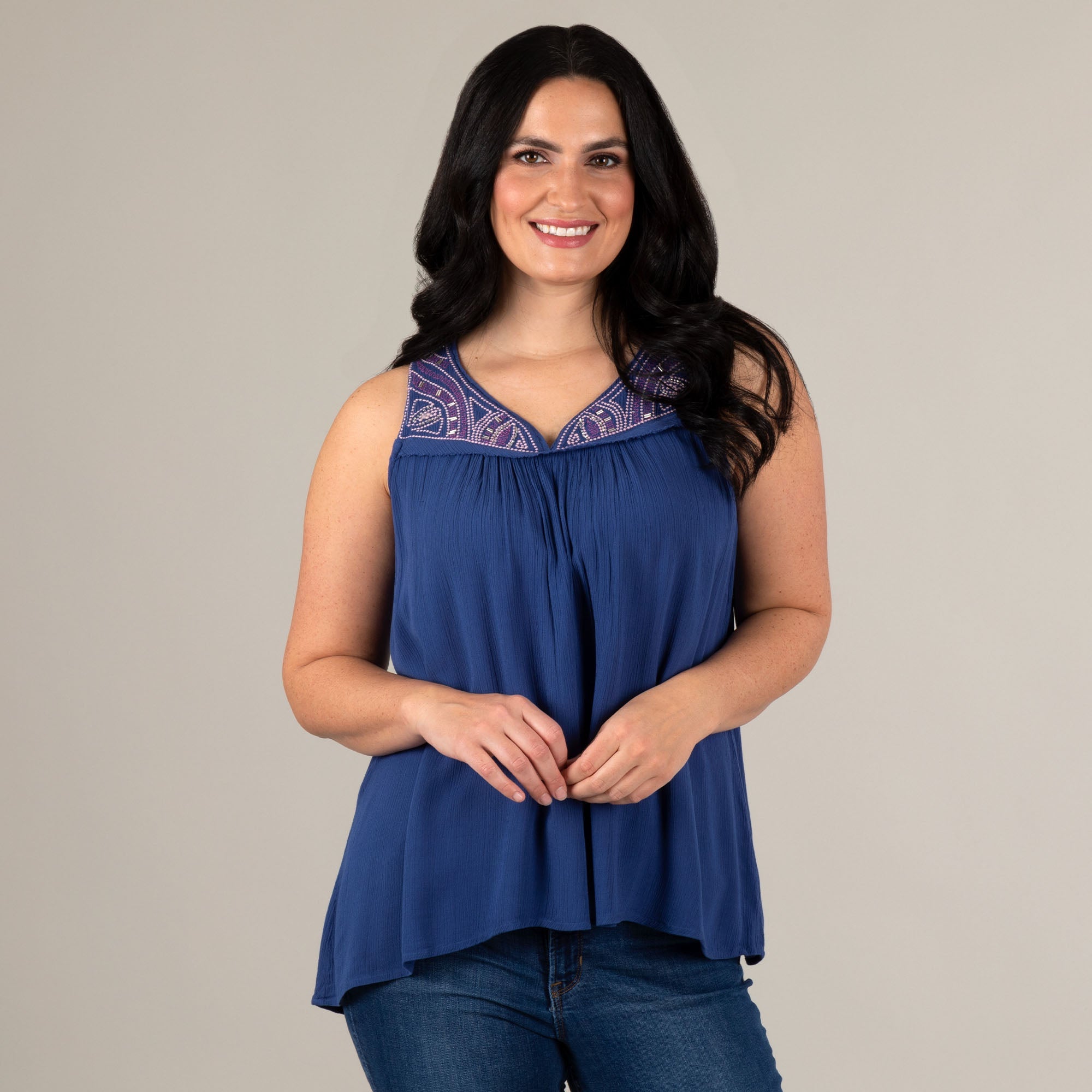 Sand & Surf Sleeveless Top - Aaria Tees Aaria Tees