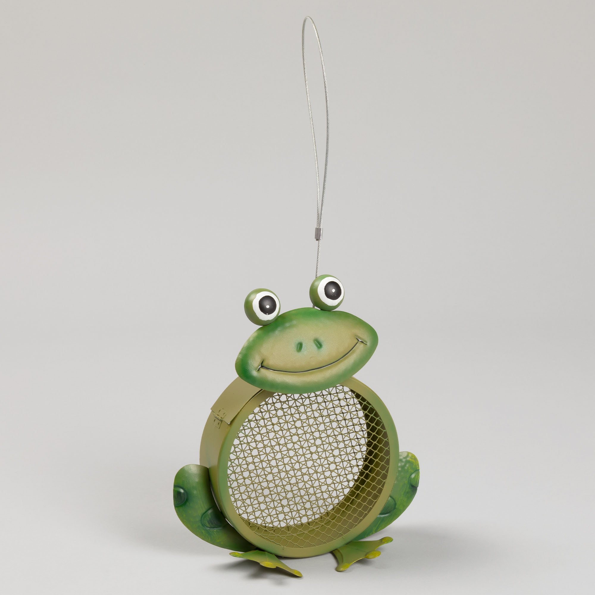 Hanging Mesh Frog Bird Feeder - Aaria Tees Aaria Tees