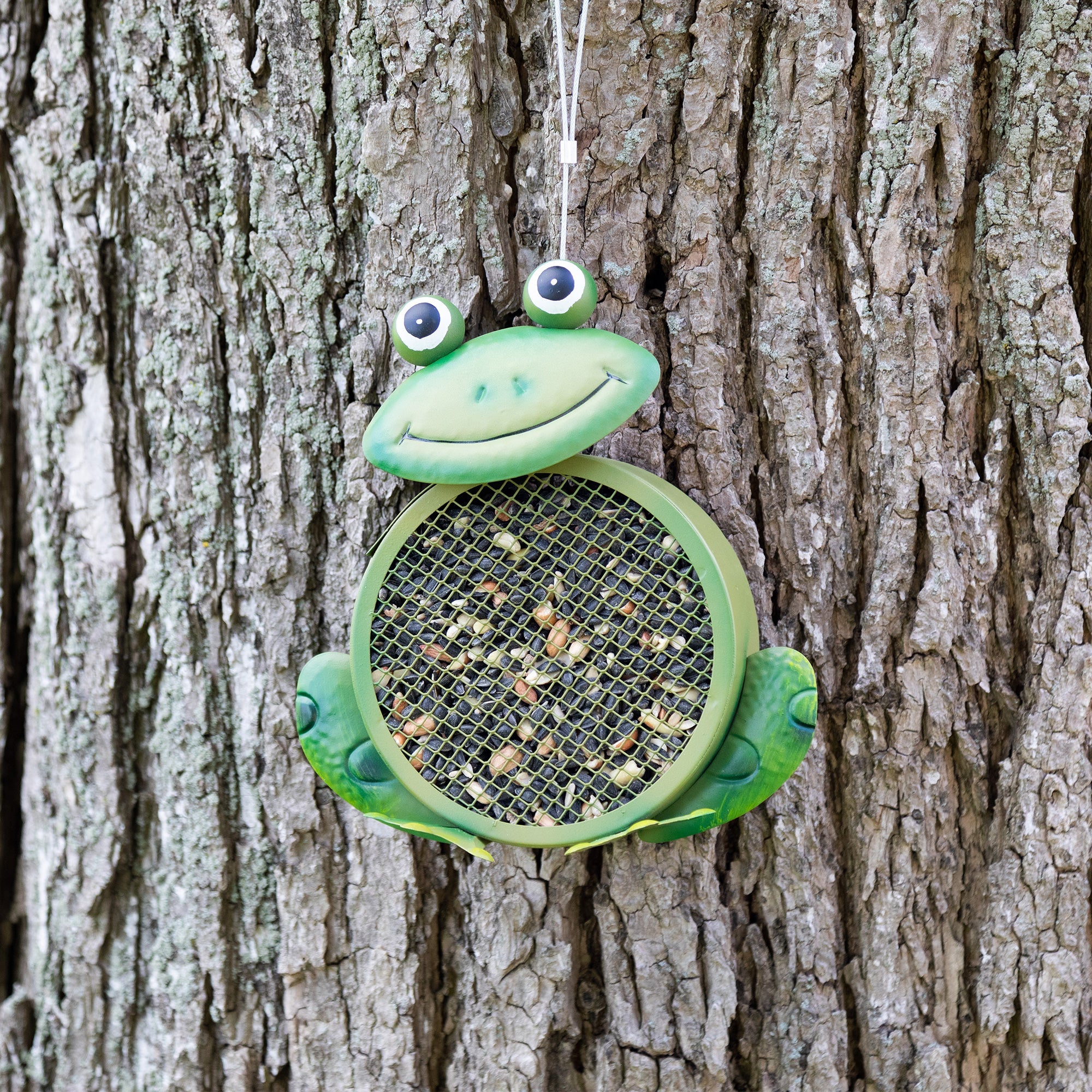 Hanging Mesh Frog Bird Feeder - Aaria Tees Aaria Tees