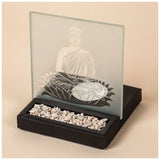 Frosted Glass Tealight & Incense Holder - Aaria Tees Aaria Tees
