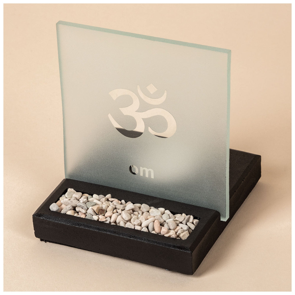 Frosted Glass Tealight & Incense Holder - Aaria Tees
