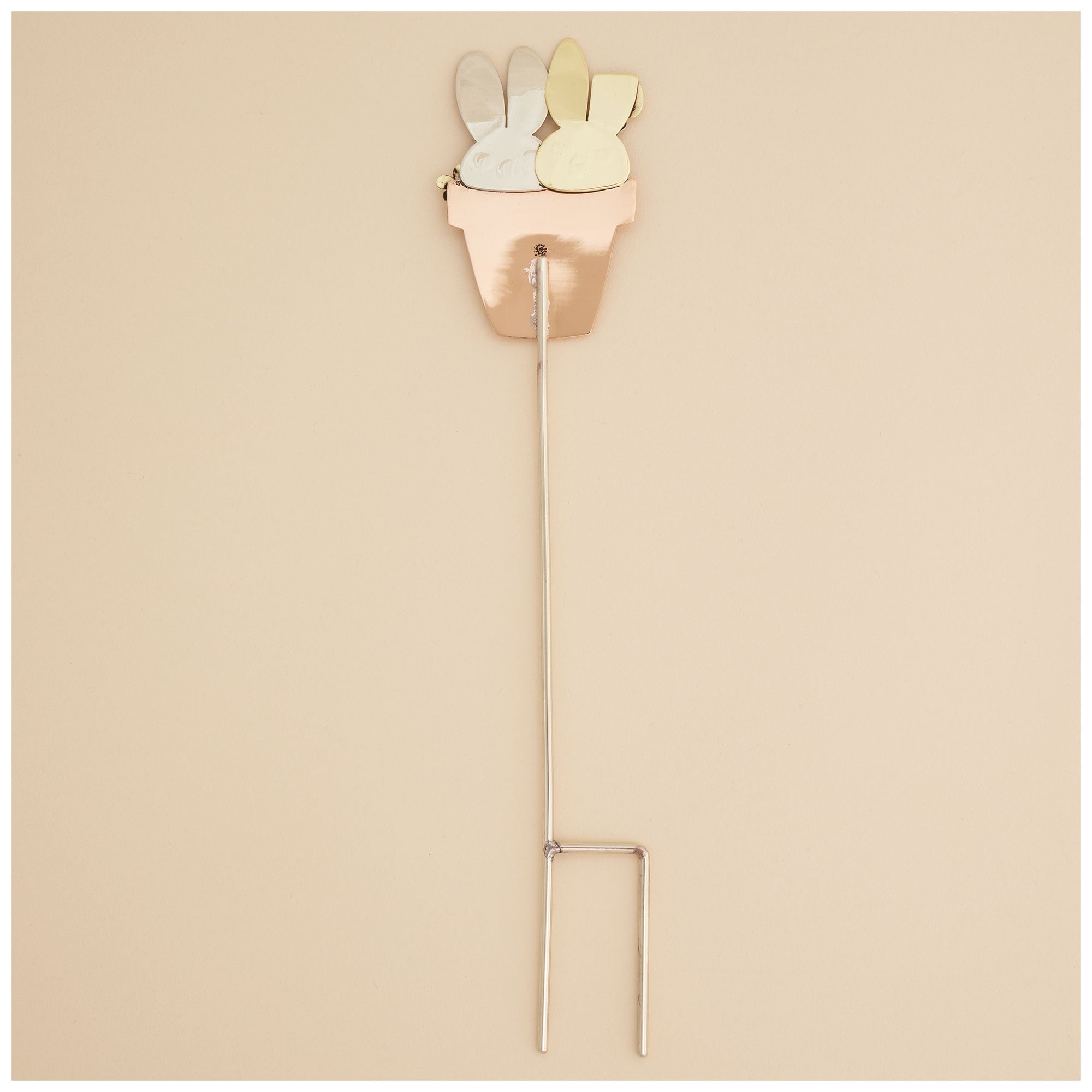 Sweet Bunnies Mixed Metal Plant Stake - Aaria Tees Aaria Tees