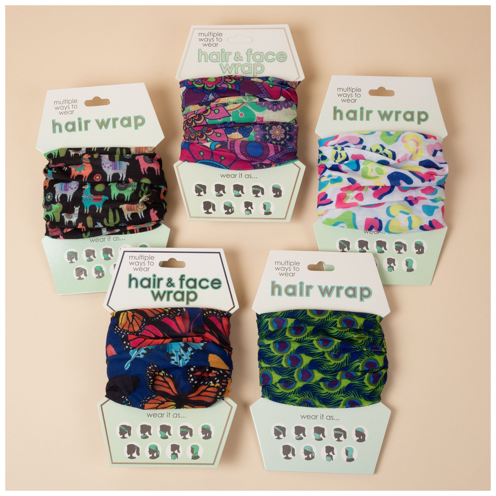 Multi-Colored Hair Wrap - Aaria Tees Aaria Tees