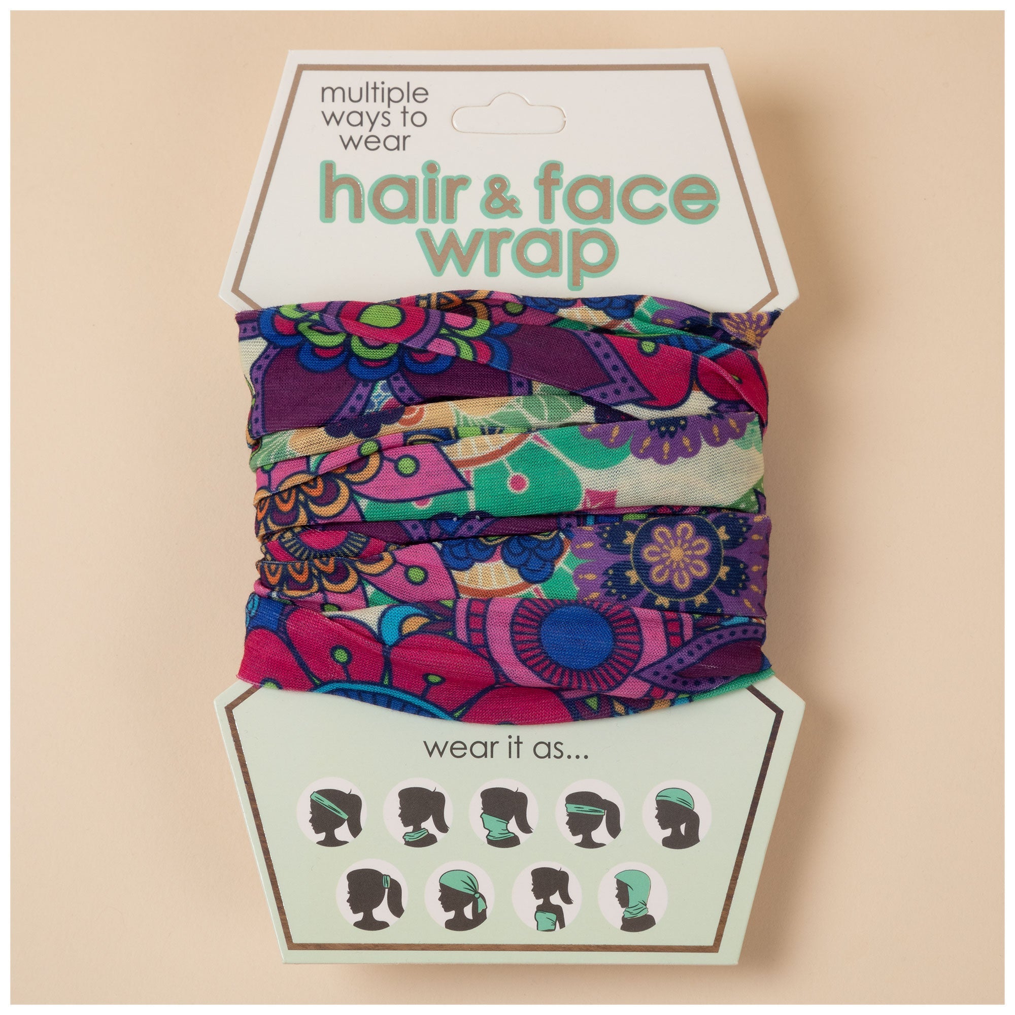 Multi-Colored Hair Wrap - Aaria Tees Aaria Tees