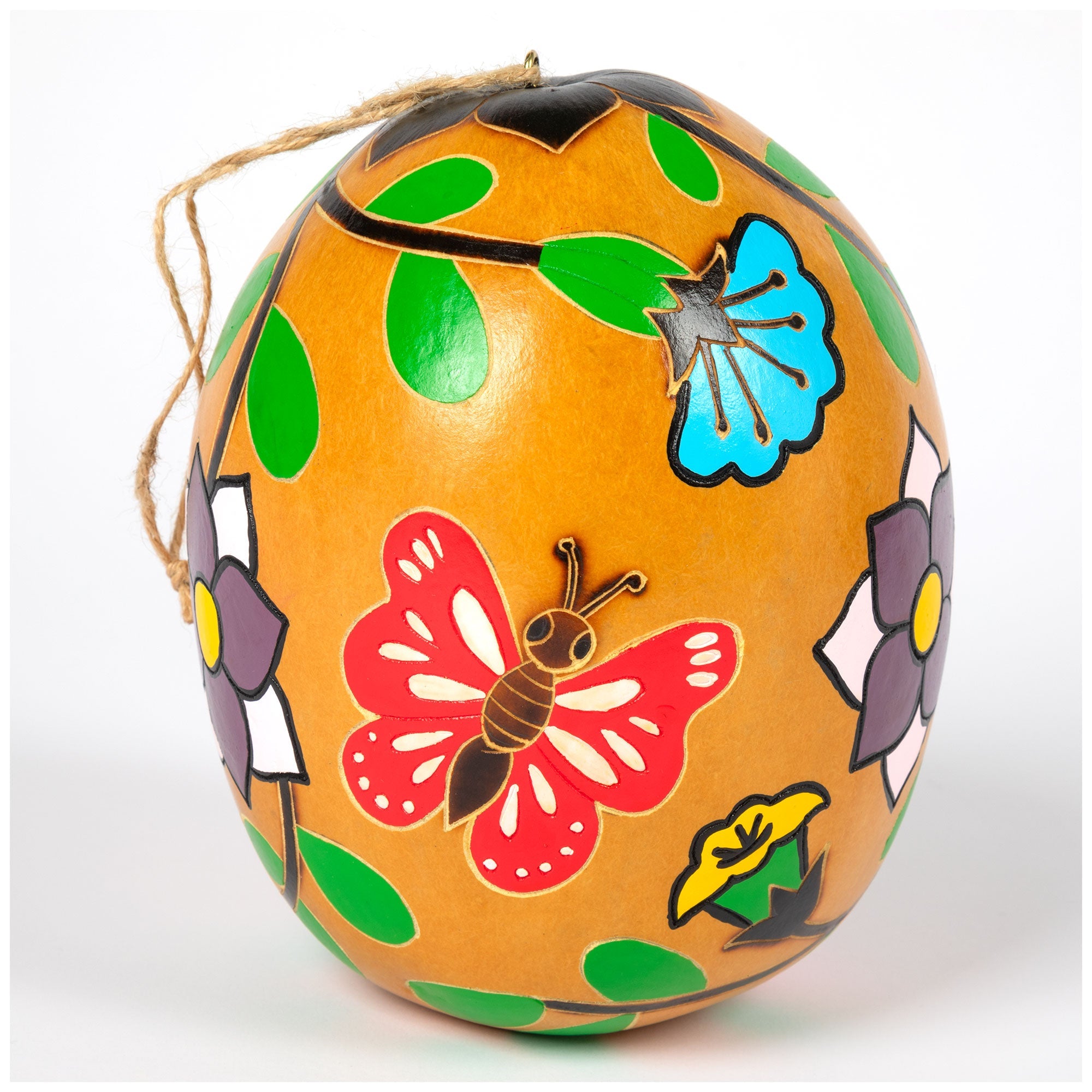 Hand Painted Gourd Birdhouse - Aaria Tees Aaria Tees