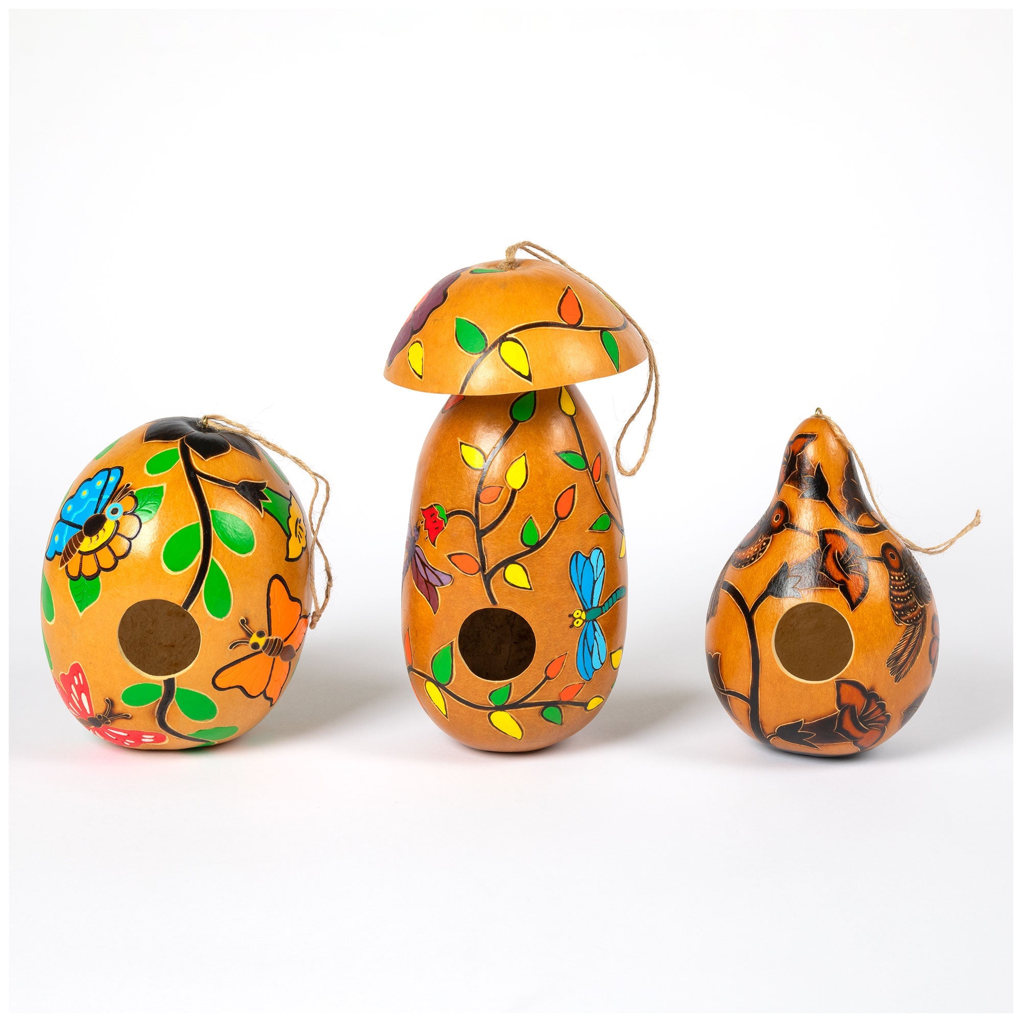 Hand Painted Gourd Birdhouse - Aaria Tees Aaria Tees