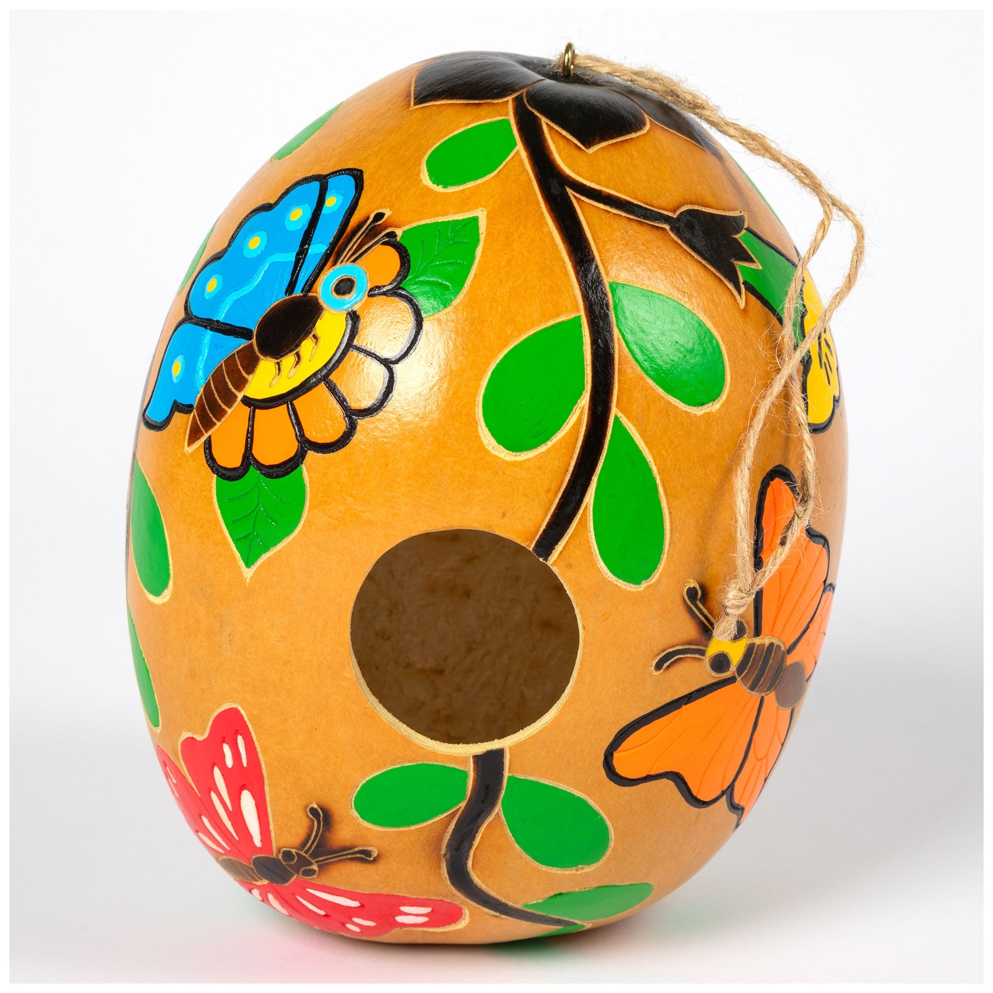 Hand Painted Gourd Birdhouse - Aaria Tees Aaria Tees
