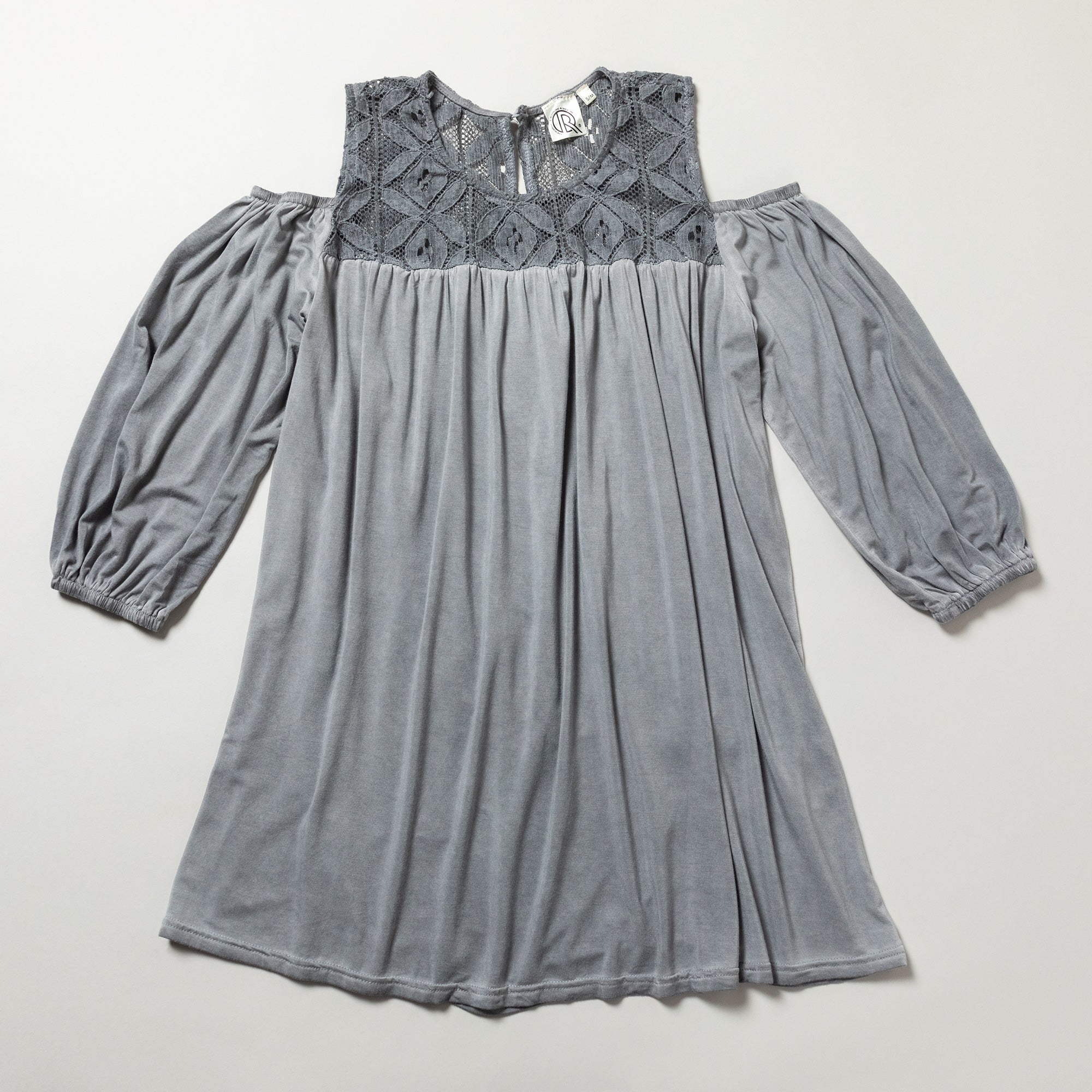 Cold Shoulder Juliet Sleeve Top - Aaria Tees Aaria Tees
