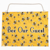 Outdoor Bee Our Guest Metal Sign - Aaria Tees Aaria Tees