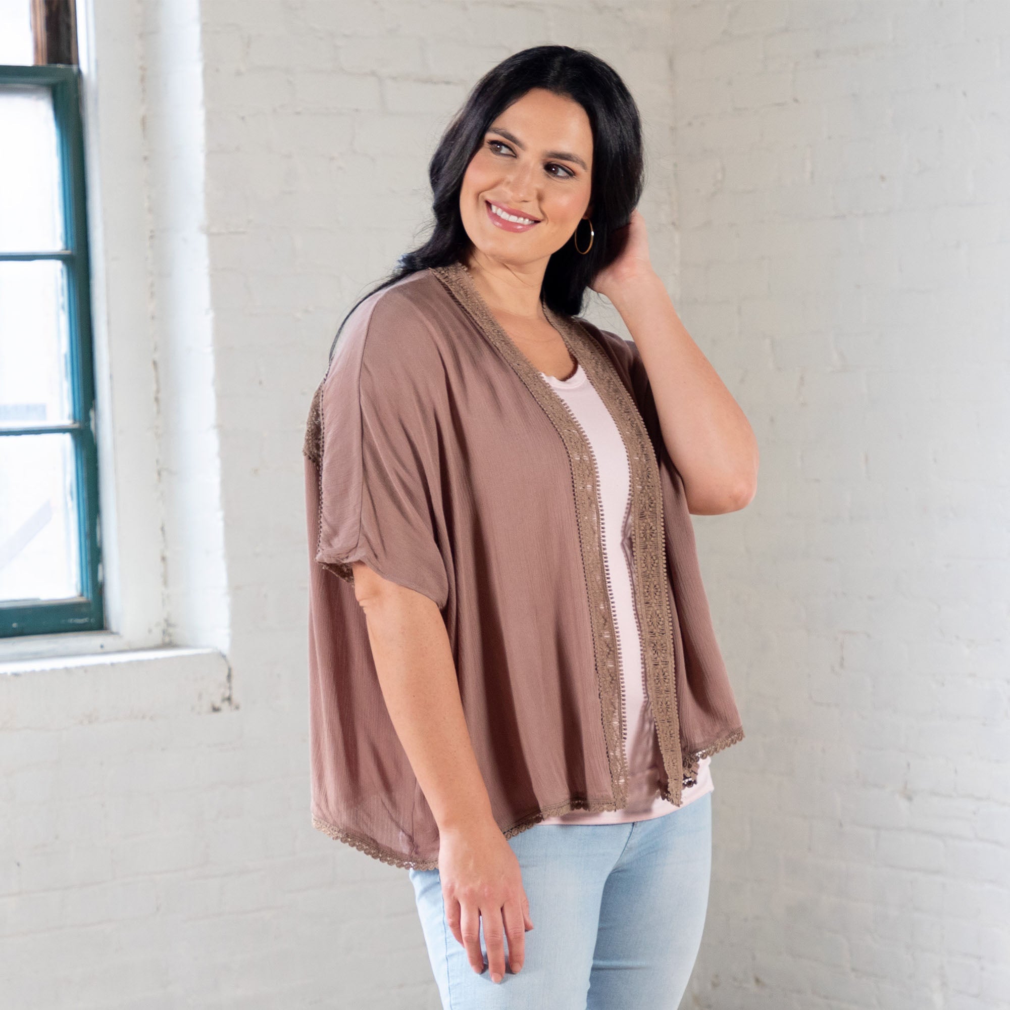 Comfy Sheer Kimono Cardigan - Aaria Tees Aaria Tees