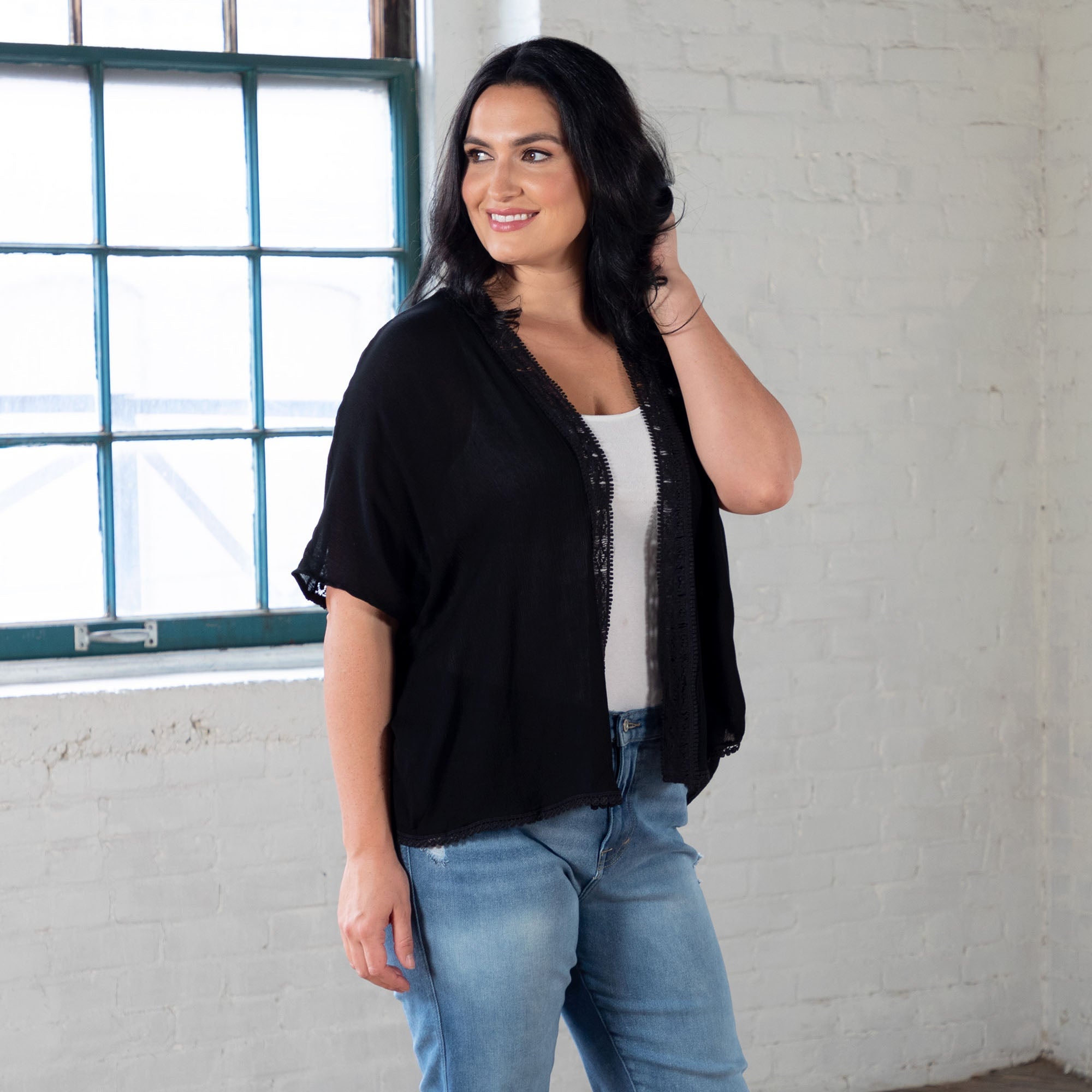 Comfy Sheer Kimono Cardigan - Aaria Tees Aaria Tees