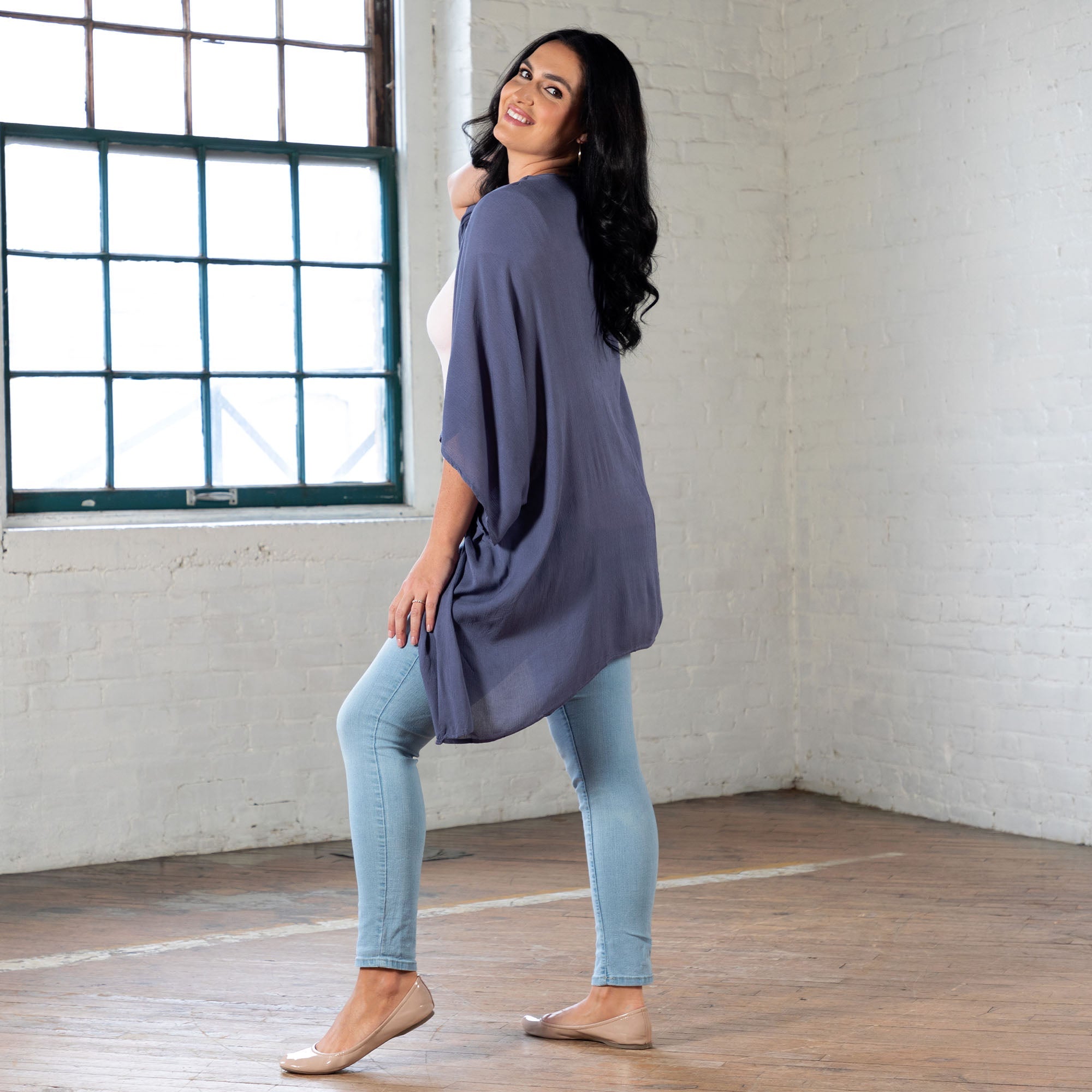 Comfy Sheer Kimono Cover-Up - Aaria Tees Aaria Tees