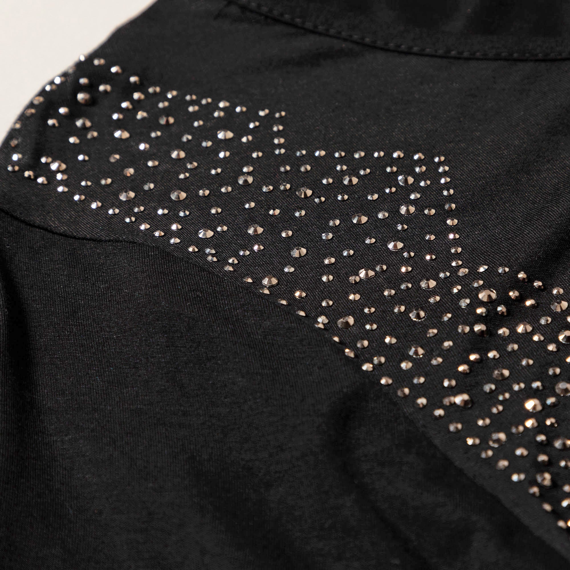 Twist Tie-Front Short Sleeve Dress with Rhinestones - Aaria Tees Aaria Tees