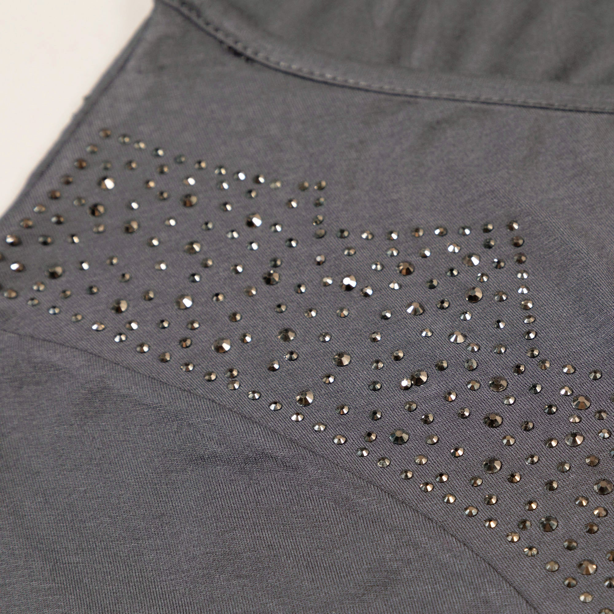 Twist Tie-Front Short Sleeve Dress with Rhinestones - Aaria Tees Aaria Tees