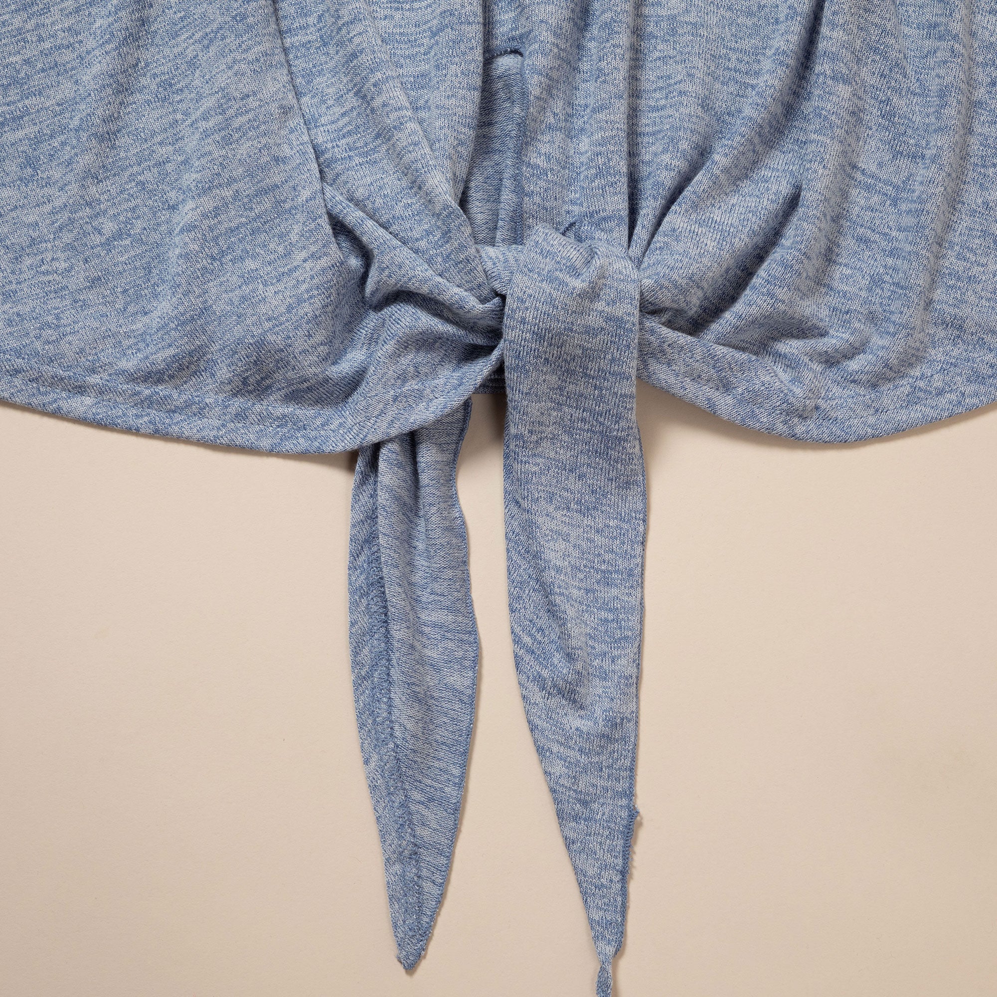 Tie Knot Lace Short Sleeve Shirt - Aaria Tees Aaria Tees