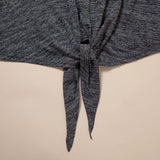 Tie Knot Lace Short Sleeve Shirt - Aaria Tees Aaria Tees