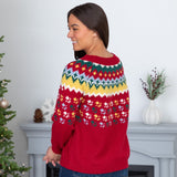Nordic Paw Print Knitted Sweater - Aaria Tees Aaria Tees
