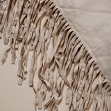 Oversized Vegan Leather Wrap with Fringe - Aaria Tees Aaria Tees