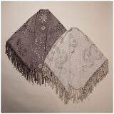 Oversized Vegan Leather Wrap with Fringe - Aaria Tees Aaria Tees
