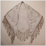 Oversized Vegan Leather Wrap with Fringe - Aaria Tees Aaria Tees