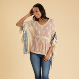 Open Weave Crochet Top with Fringe - Aaria Tees Aaria Tees