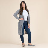 Distressed Long Cardigan - Aaria Tees Aaria Tees