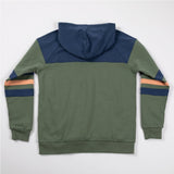 Paw Stripe Crossover Applique Hoodie - Aaria Tees Aaria Tees