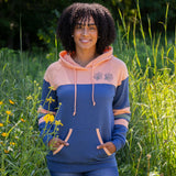 Paw Stripe Crossover Applique Hoodie - Aaria Tees Aaria Tees