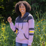 Paw Stripe Crossover Applique Hoodie - Aaria Tees Aaria Tees