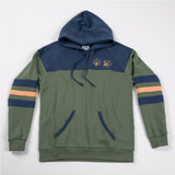 Paw Stripe Crossover Applique Hoodie - Aaria Tees Aaria Tees