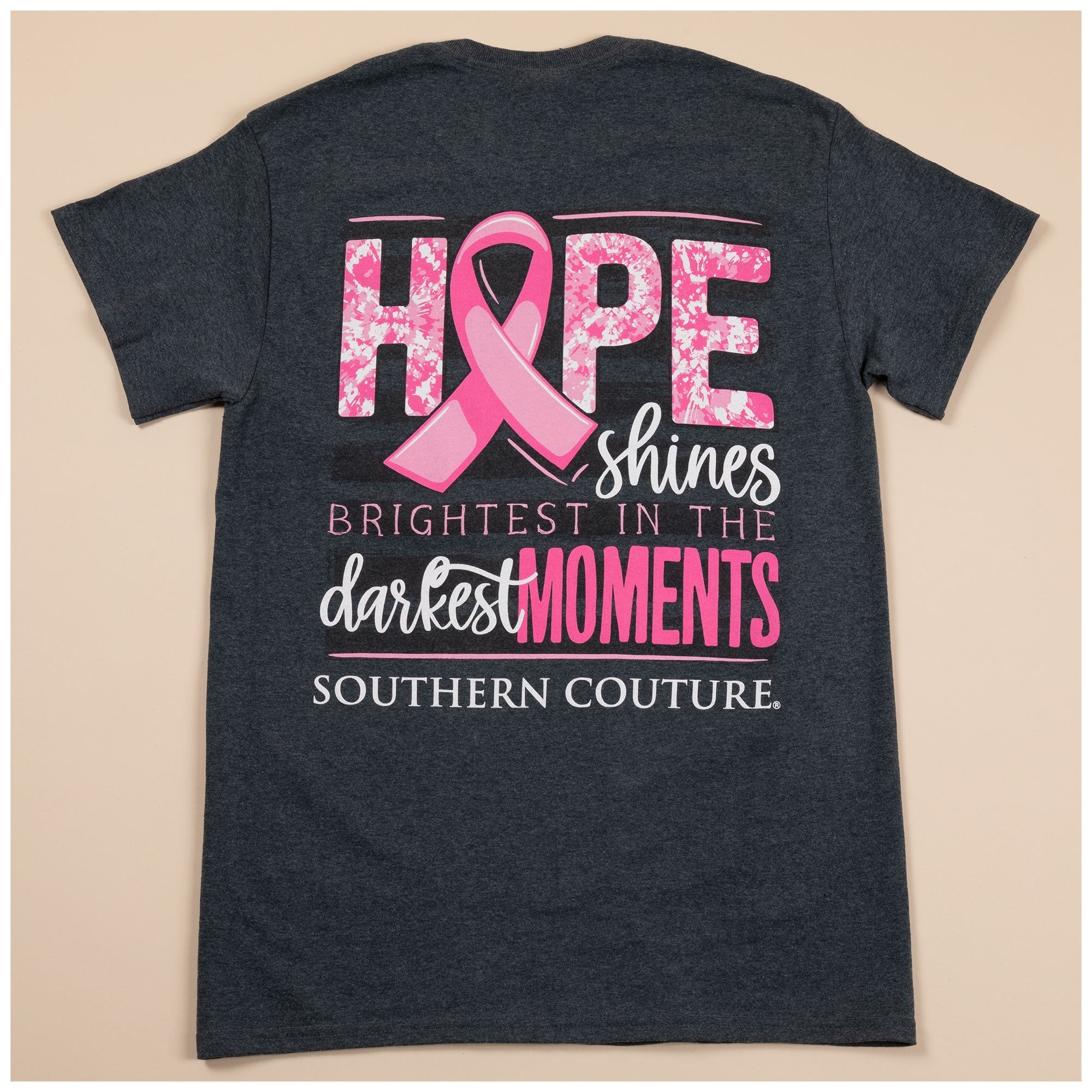Hope Shines Pink Ribbon T-Shirt - Aaria Tees Aaria Tees